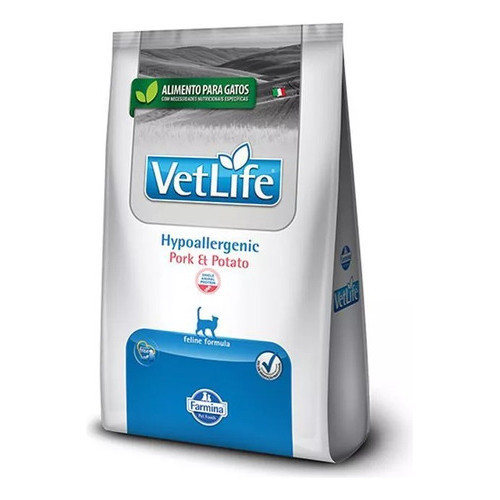 Vet Life Feline Hypo Pork 400g em Oferta na Shopee
