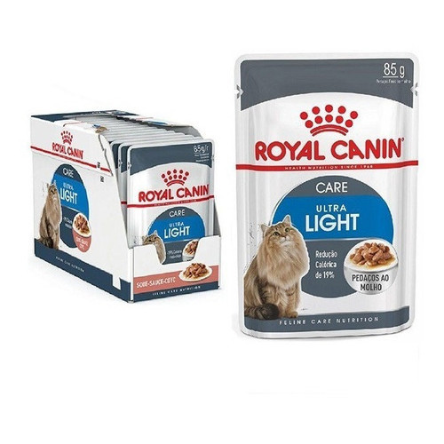 Royal Canin Ultra Light 1 Cx C/12 Sachês em Oferta na Shopee