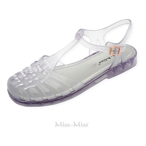 Sandália Feminina Rasteira Aranha blogueira elegante confortável ref 10231 Miss Miss