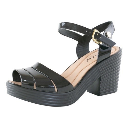 Sandália Feminina Salto Bloco Miss Miss moda confortável antiderrapante Ref 10099 em Oferta na Shopee