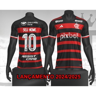 CAMISA DE TIME FLAMENGO TRADICIONAL 2024 PIXBET FRETE GRATIS