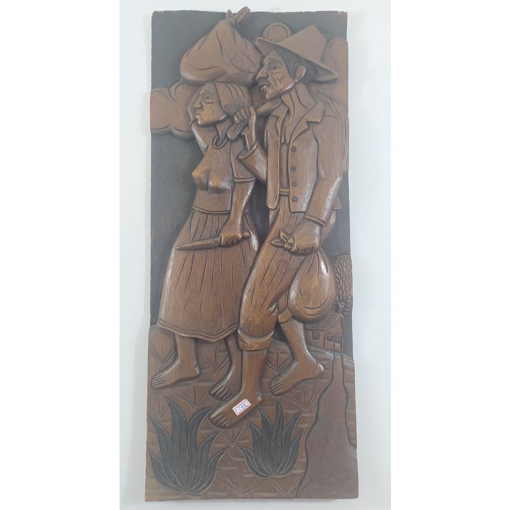 Quadro Talha Escultura em madeira, Tarcísio