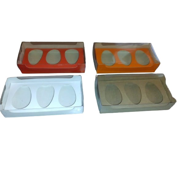 caixa 3 ovos de colher 50g / trio ovos degustação páscoa 10/20/25 un em Oferta na Shopee