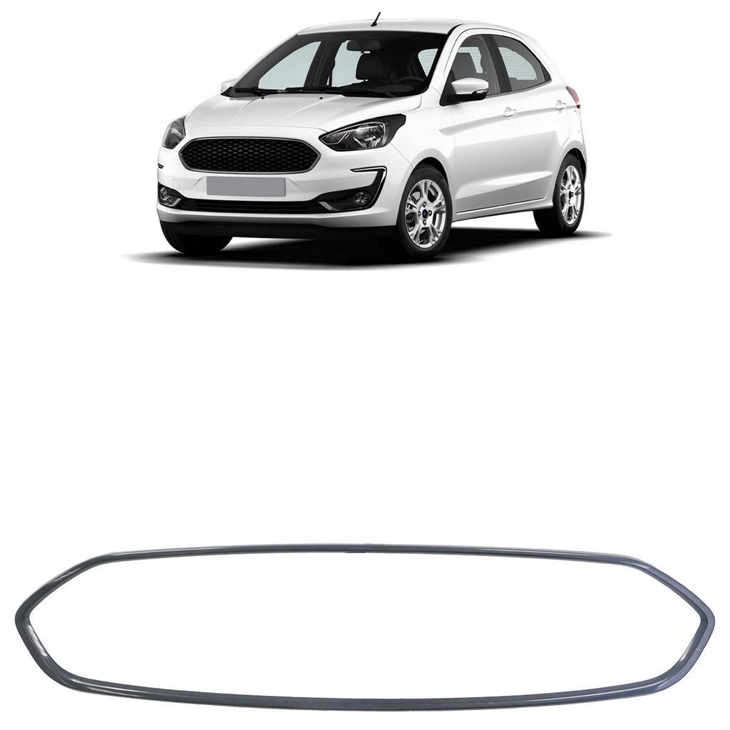 Friso Grade Dianteira Ka 2019 2020 2021 2022 2023 Preto Liso - Spare Parts and Accessories for Vehicles