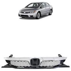 Grade Central Civic 2009 2010 2011 Moldura Cromada