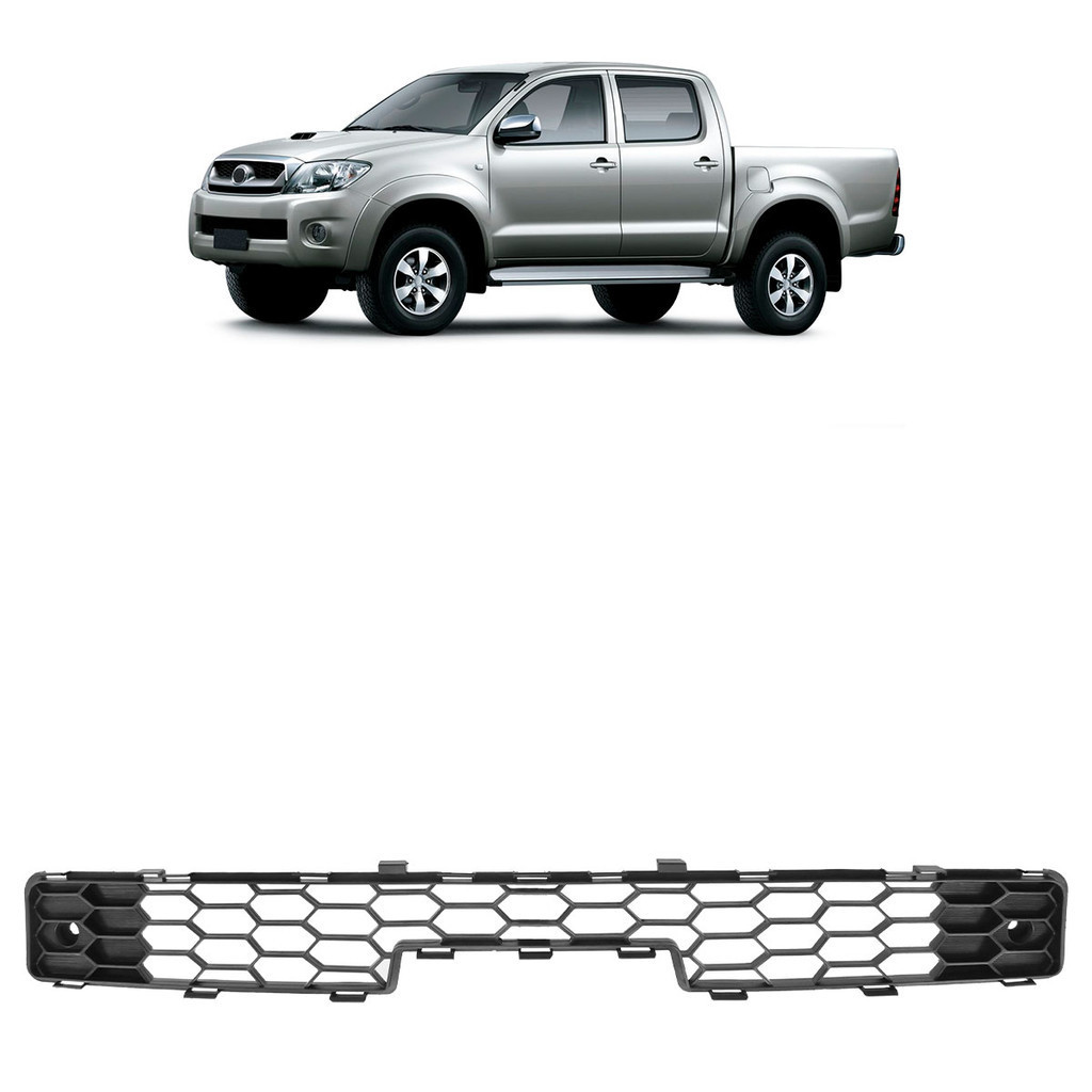 Grade Central Hilux 2009 2010 2011 Parachoque Dianteiro Preto