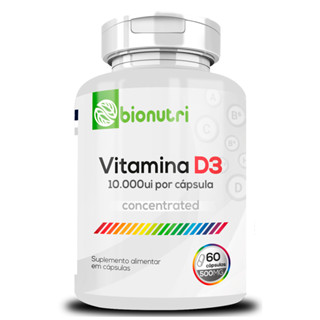 Vitamina D3 10.000Ui 60 Cápsulas 500mg