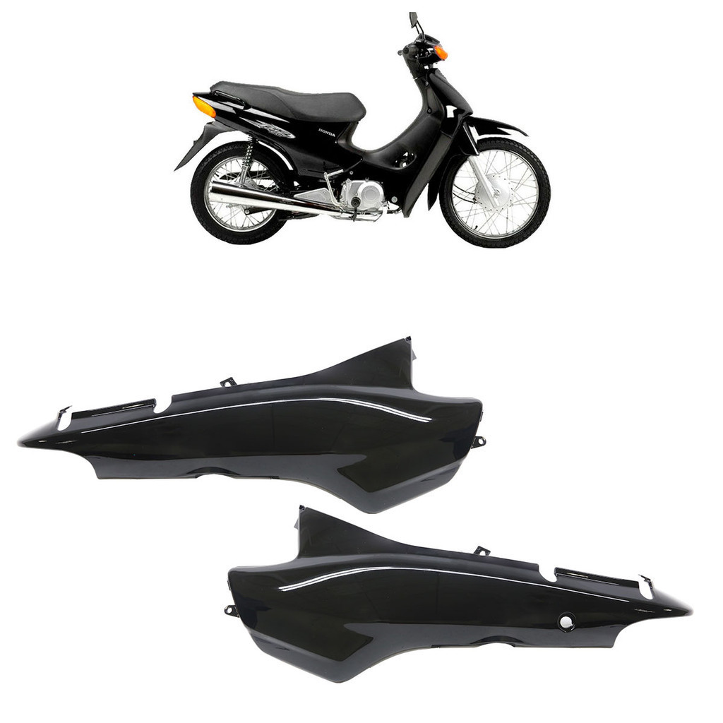 Par Tampa Lateral Biz 100 2000 2001 2002 2003 2004 2005 Preto em Oferta na Shopee