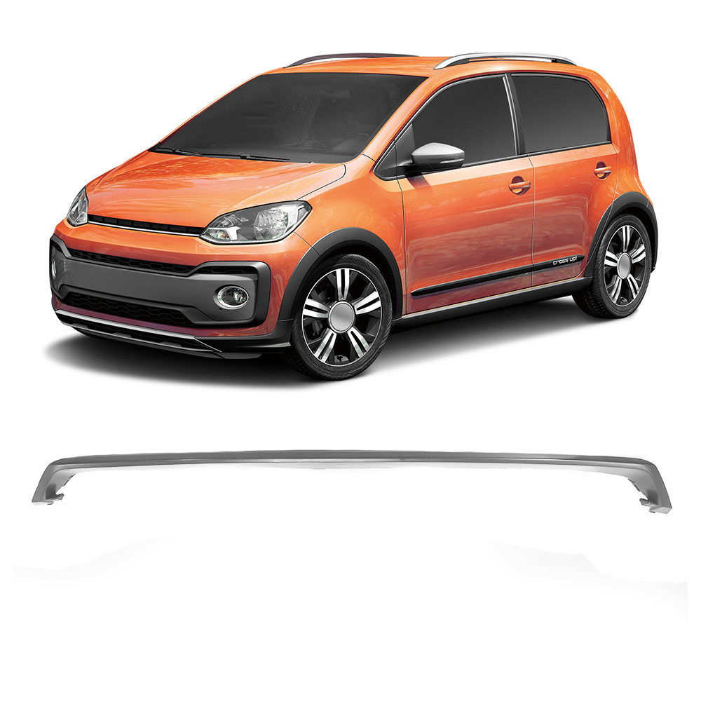 Aplique Superior Spoiler Parachoque Dianteiro Cross Up! 2018 2019 2020 2021 Prata