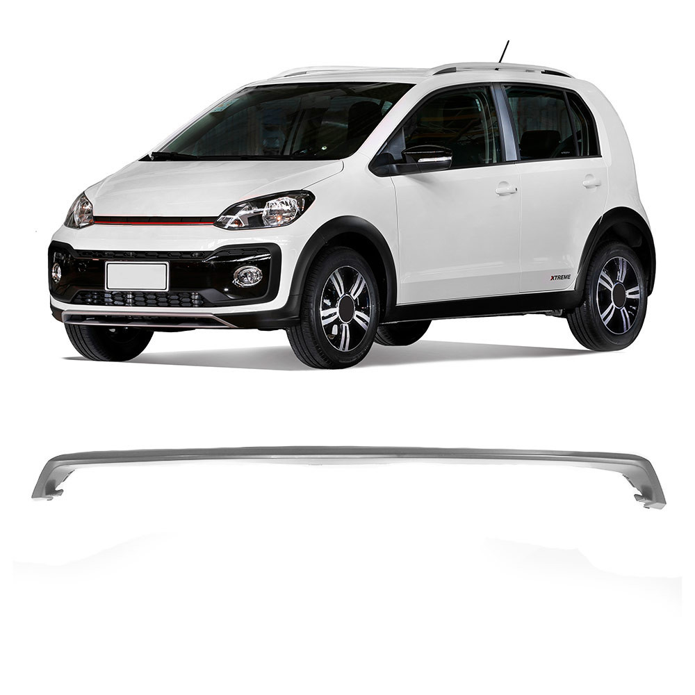 Aplique Superior Spoiler Parachoque Dianteiro Up! Xtreme 2020 2021 Prata
