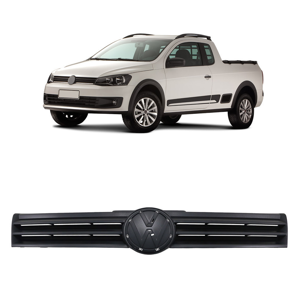 Grade Dianteira Saveiro G6 2012 2013 2014 2015 2016 Preto Texturizado em Oferta na Shopee