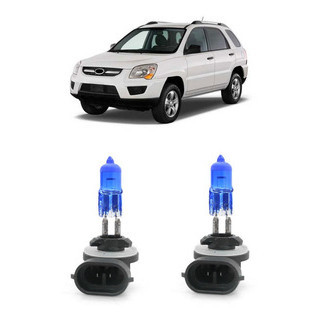 Par Lâmpada H27 Super Branca Sportage 2005 2006 2007 2008 2009 2010 2011 8500K - Spare Parts and Accessories for Vehicles