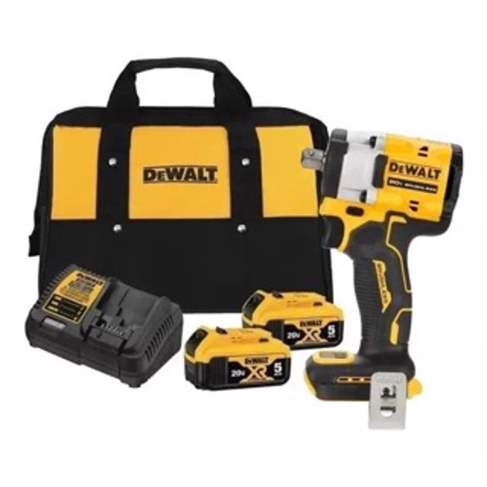 Chave De Impacto 1/2 Dcf922 + 2 baterias 5ah + Carregador Dewalt em Oferta na Shopee