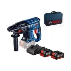 Kit Martelete Perfurado Gbh 180-li BOSCH + 2 Baterias 4ah Bosch + Carregador Bivolt