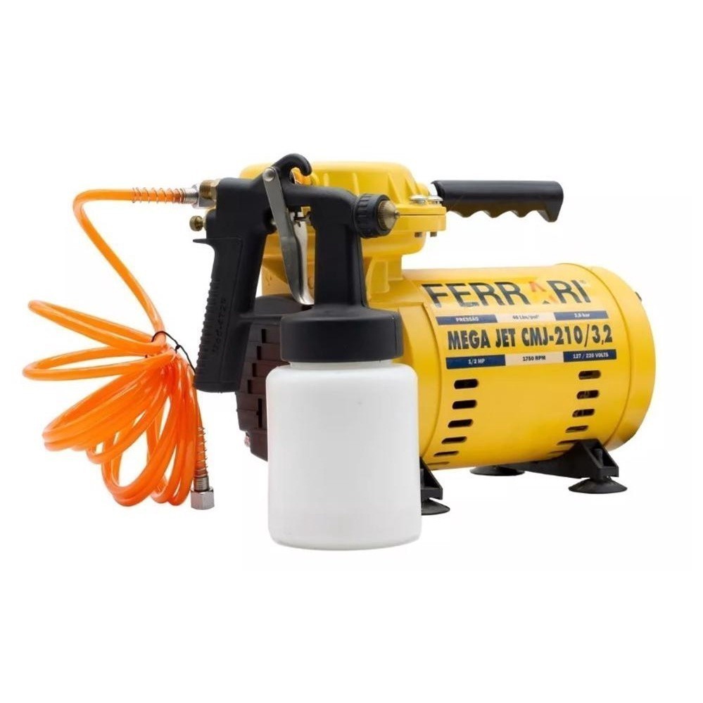 Compressor Ar Direto 1/2 Hp C/ Kit Cmj-210 Bivolt Ferrari em Oferta na Shopee