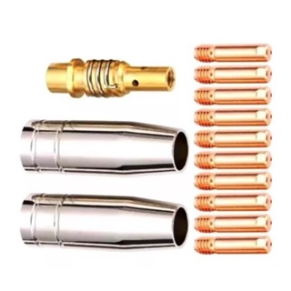 Kit Bico Difusor Bocal Tocha Solda Mig 0.8mm 130 15ak S/ Gás