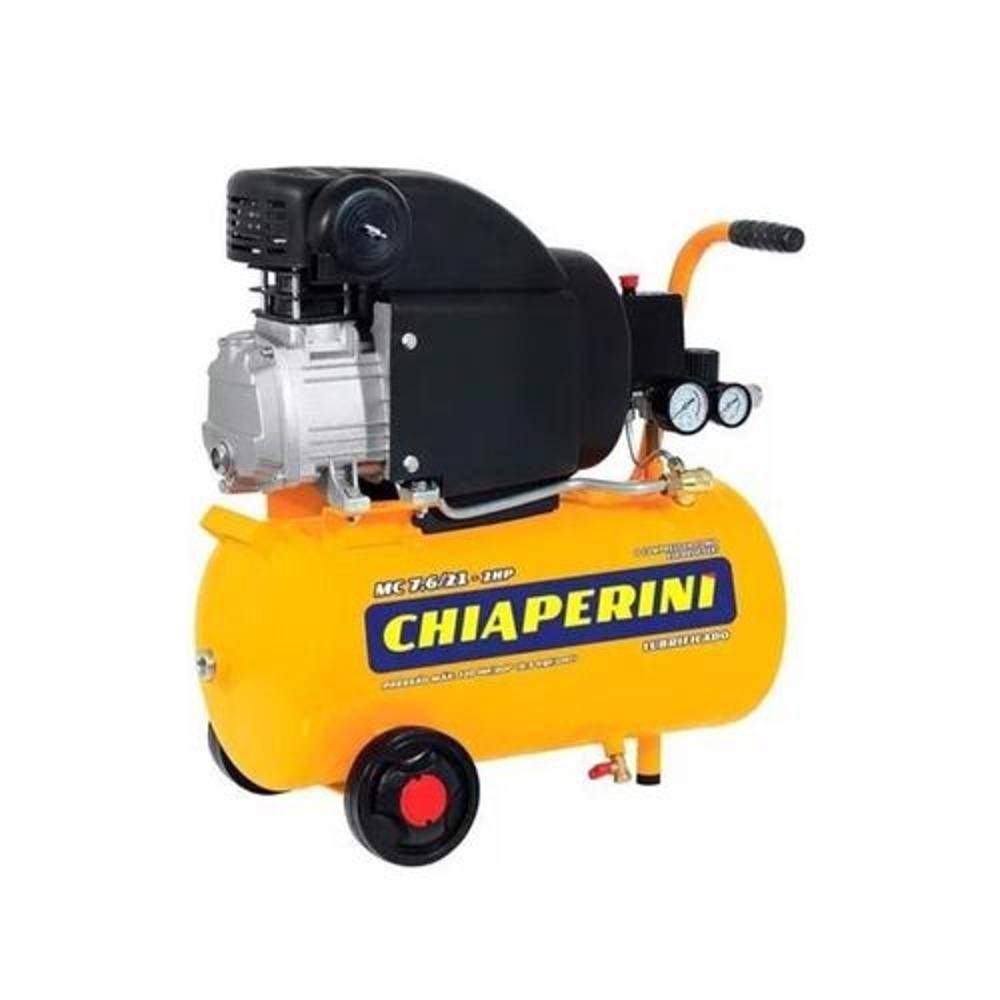 Compressor Ar 7,6 Pés 21 Litros 2cv Mc7621 Chiaperini (127v) em Oferta na Shopee