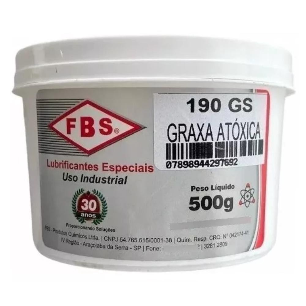 Graxa Branca Sintética Atóxica Cimentícia 190GS - 500G FBS - Spare Parts and Accessories for Vehicles