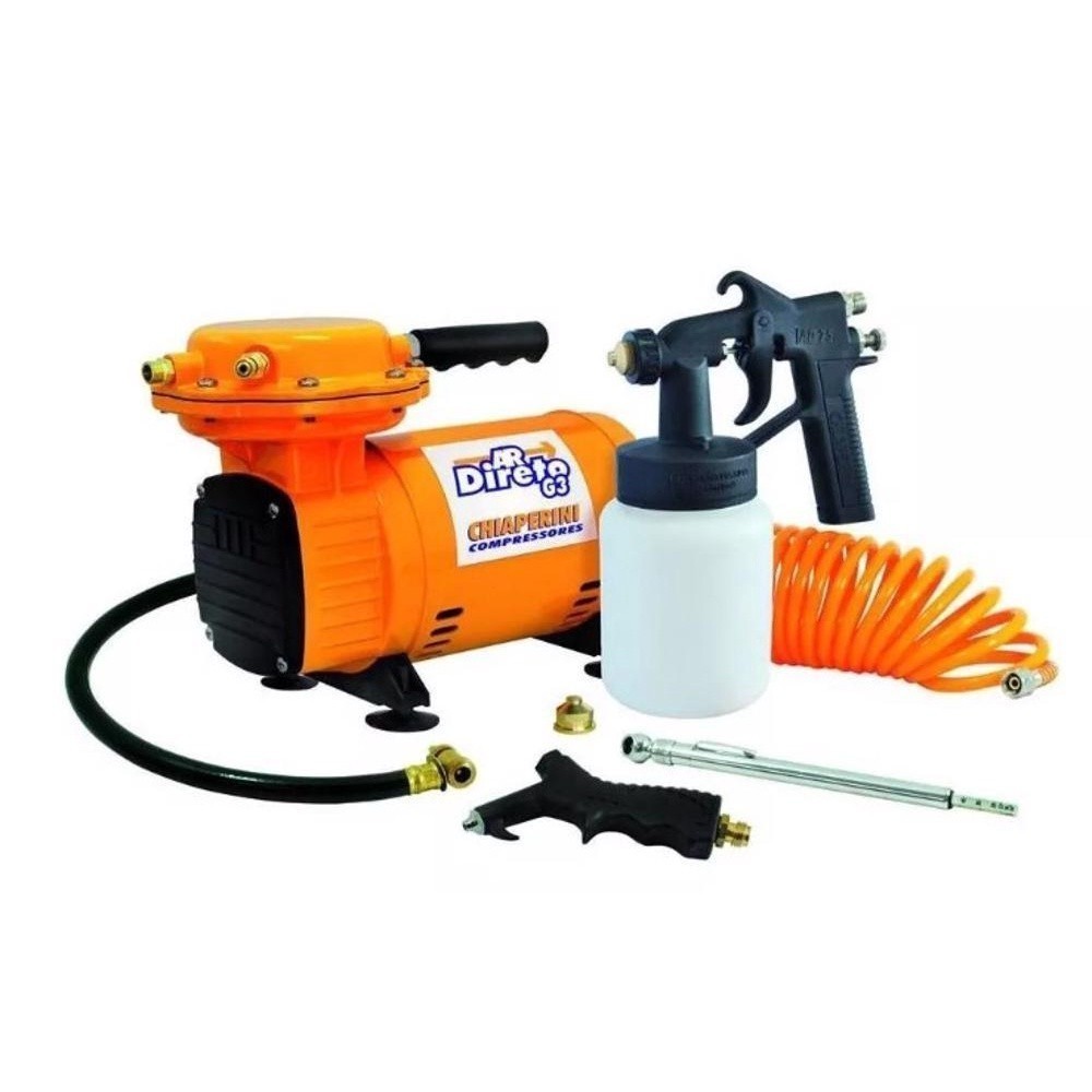 Compressor Ar Direto Tufão Com Kit Pintura Chiaperini G3 em Oferta na Shopee