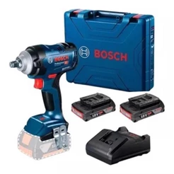 Chave De Impacto 1/2 Gds 18v 400nm BOSCH Brushless + 2 Baterias 2.0AH + Carregador Bivolt