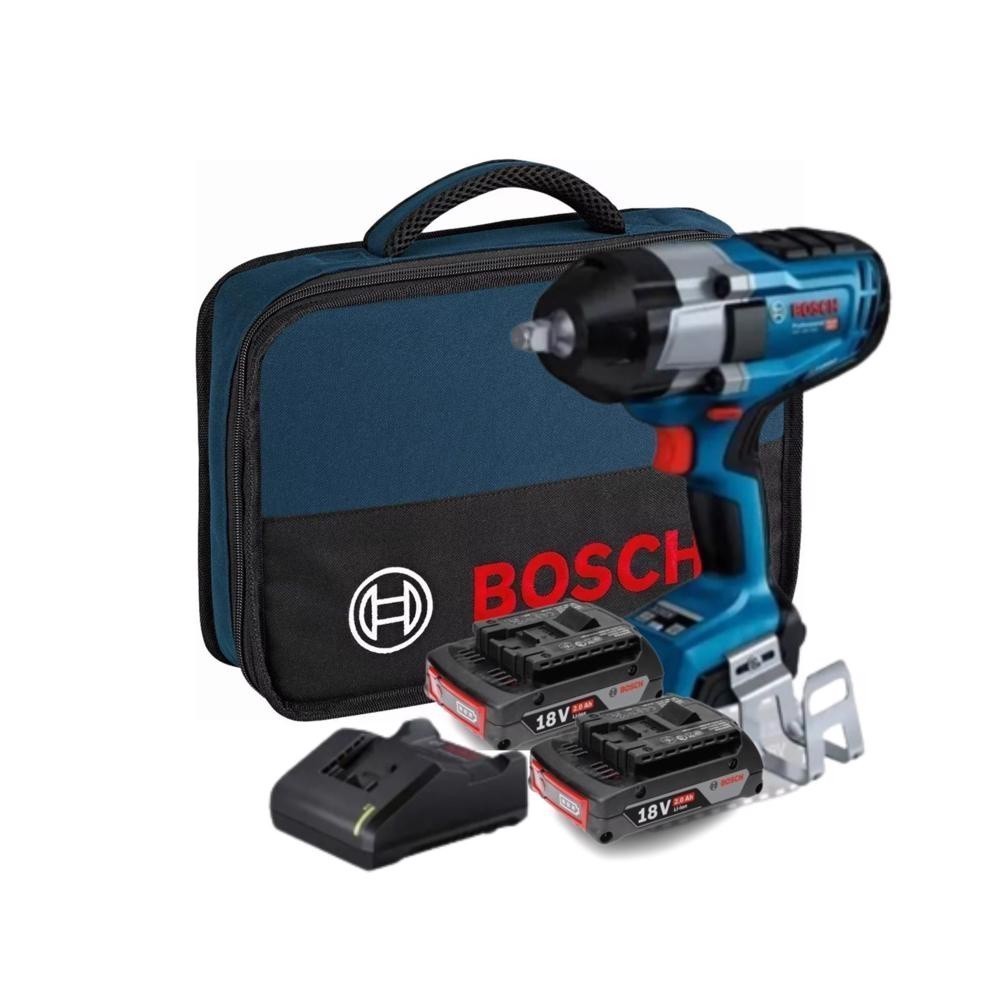 Chave De Impacto Biturbo Gds 18v-1000 Bosch + 2 Baterias 2ah - Home & Living