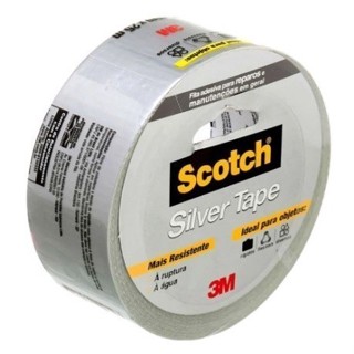 Fita Adesiva Silver Tape 45mm X 25m Scotch Cinza 3m