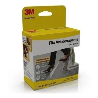 Fita Antiderrapante 3m Safety Walk Transparente 50mmx5m