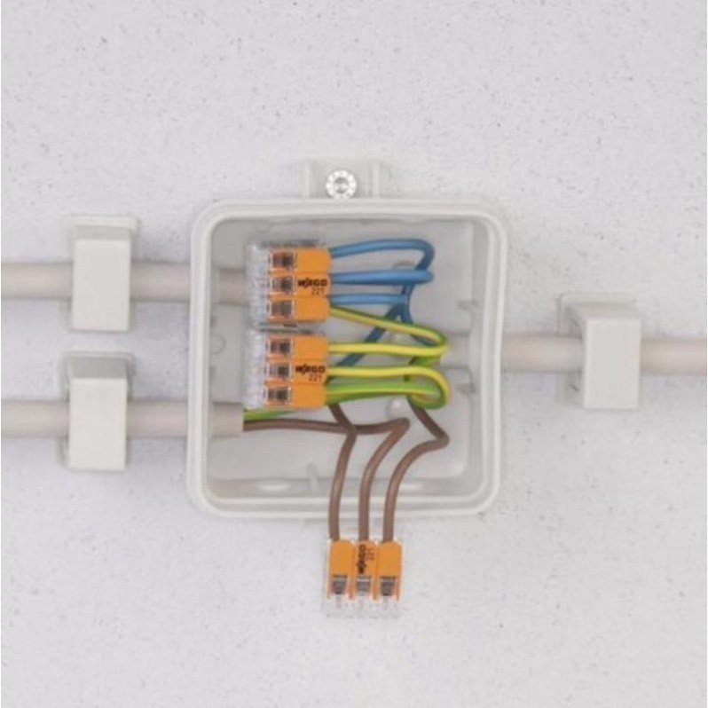 Detalhes do Conector Wago Compacto Emenda 5 Fios 221-415 - Kit 10 Pcs