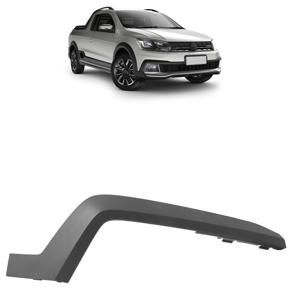 Acabamento Superior Moldura do Milha Saveiro Cross G7 2017 2018 Preto Liso em Oferta na Shopee