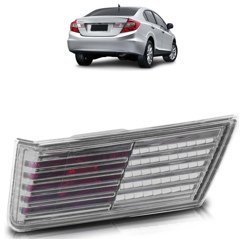 Aplique Lanterna Traseira Civic 2012 2013 2014 2015 2016 Defletor Mala em Oferta na Shopee