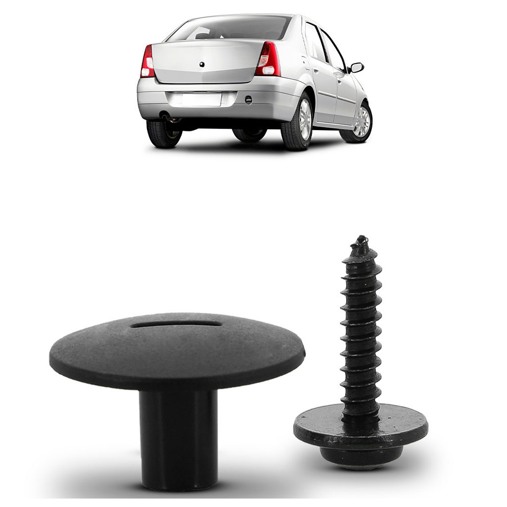 Kit Grampo Presilha Parabarro Traseiro Logan 2007 2008 2009 2010 2011 2012 2013 - Spare Parts and Accessories for Vehicles