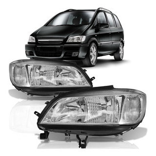 Farol Dianteiro Zafira 2001 2002 2003 2004 2005 2006 2007 A 2012 Máscara Cromada Regulagem Elétrica em Oferta na Shopee