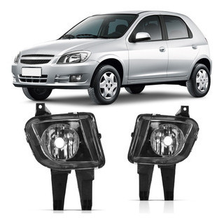 Farol Milha Auxiliar Celta 2007 2008 2009 2010 2011 2012 2013 2014 2015 Carcaça Preta Lente Lisa em Oferta na Shopee