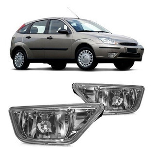 Farol Milha Auxiliar Focus 2004 2005 2006 2007 2008 Com Defletor Lente Lisa - Spare Parts and Accessories for Vehicles