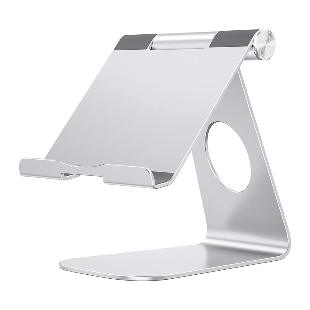 Suporte Tablet Omoton T1 Suporta Telas 3,5/12,9" Prata