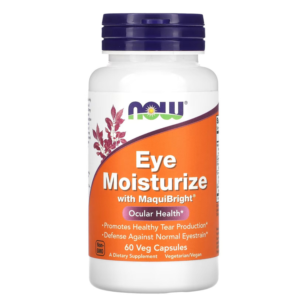 Eye Moisturize Now Foods MaquiBright 60 Cáps Importado em Oferta na Shopee