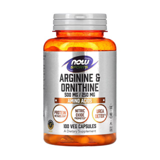 Arginina e Ornitina 500/250mg Now Foods 100Cáp Importado em Oferta na Shopee