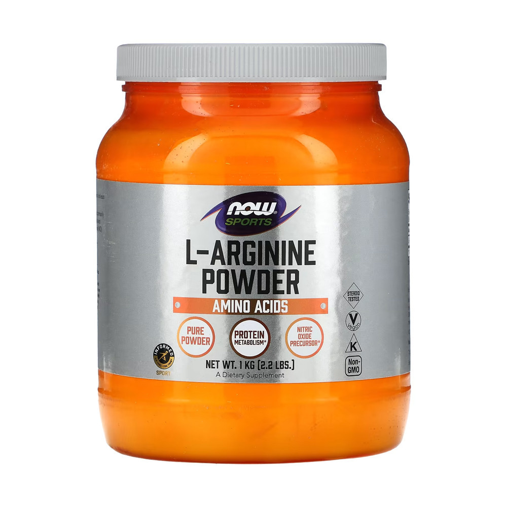 L-Arginina em Pó Now Foods Sports 1kg Importado - Health
