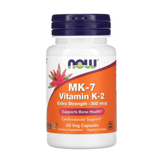 MK-7 Vitamina K-2 300mcg Now Foods 60 Cápsulas Importado em Oferta na Shopee