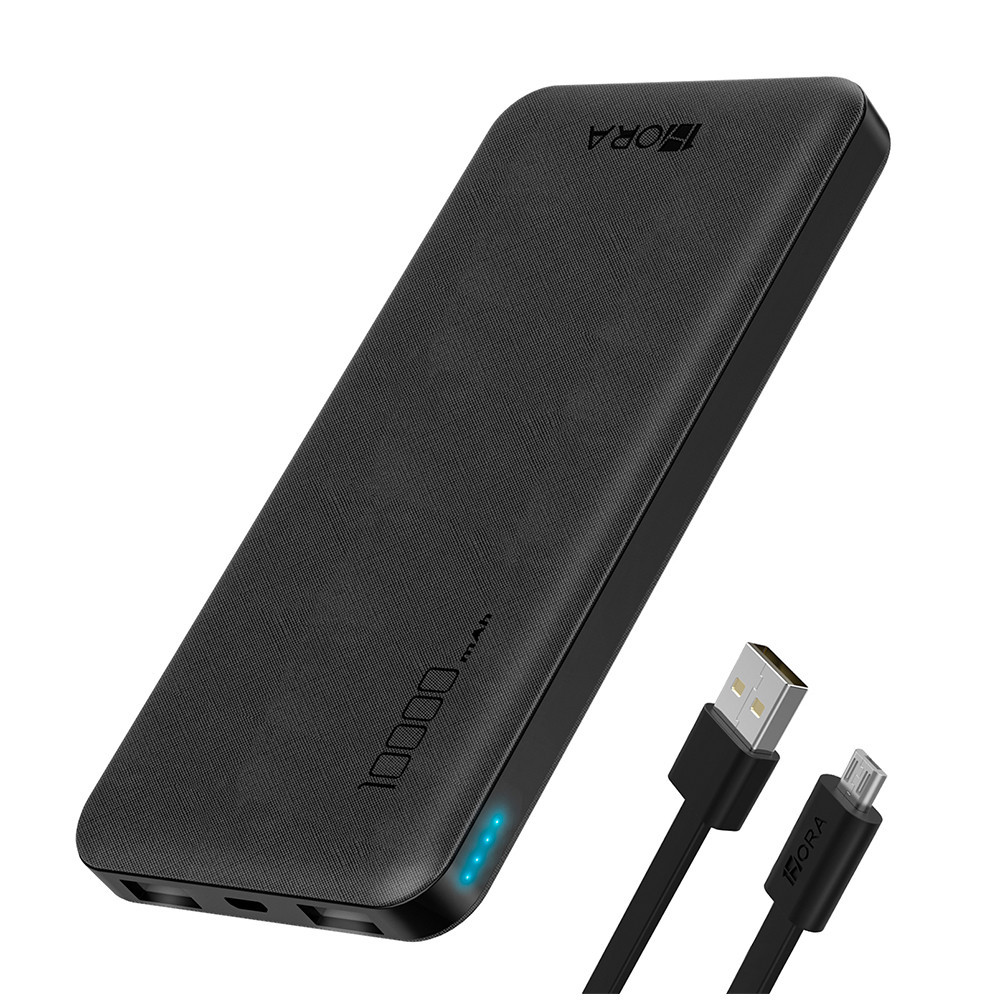 Carregador Portátil 1 Hora Power Bank 10000mAh Preto - Mobile & Gadgets