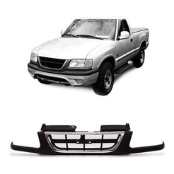 Grade Dianteira S10 Blazer 1996 1997 1998 Preta Moldura Cromada