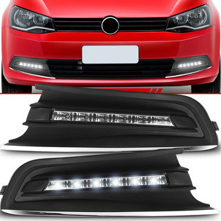 Par Moldura Grade do Milha Gol Voyage G6 2013 2014 2015 2016 LED em Oferta na Shopee