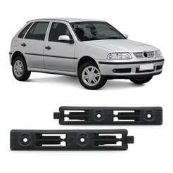Par Suporte Guia Parachoque Dianteiro Saveiro G3 2000 2001 2002 2003 2004 2005 Fase 2