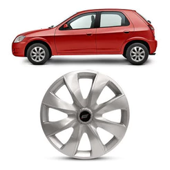 Calota Silver Esportiva Aro 13 Prime Universal 4X100 4X108