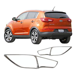 Kit Aro Moldura Lanterna Traseira Sportage 2011 2012 Canto Cromado