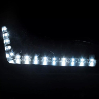 Kit Farol Dianteiro Palio G2 2001 2002 2003 2004 2005 2006 Máscara Negra + Par Lanterna Fume com led — imagem 2 de 2