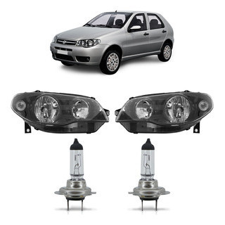 Kit Palio Economy 2011 2012 2013 2014 2015 2016 2017 Par Farol Dianteiro Máscara Negra + Par Lâmpada H7 Halógena em Oferta na Shopee