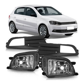Par Moldura Grade Milha Gol Voyage G6 2013 2014 + Farol Milha Auxiliar em Oferta na Shopee