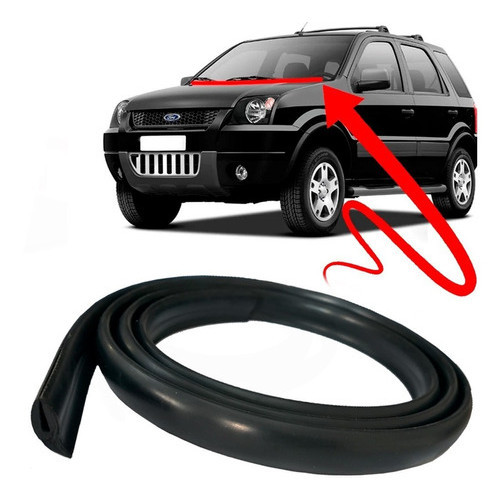 Borracha Friso Acabamento Churrasqueira Parabrisa Ecosport