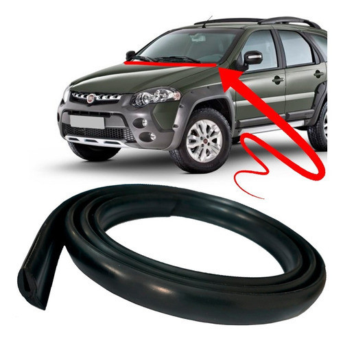 Borracha Friso Acabamento Churrasqueira Palio Weekend em Oferta na Shopee